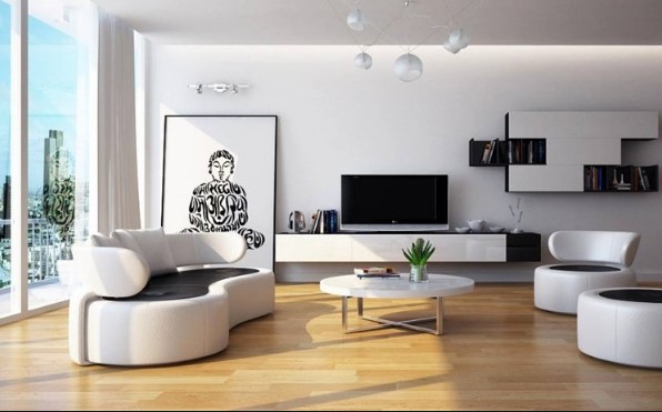 Xu hướng thiết kế phòng khách tối giản nhờ nội thất